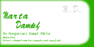 marta dampf business card